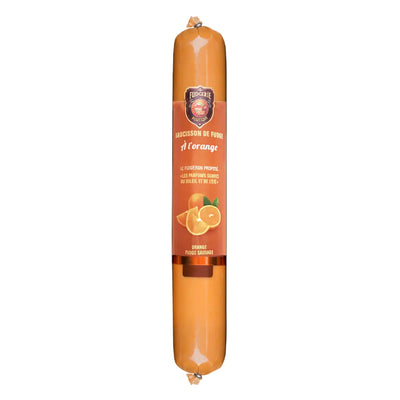 Saucisson de fudge à l'orange