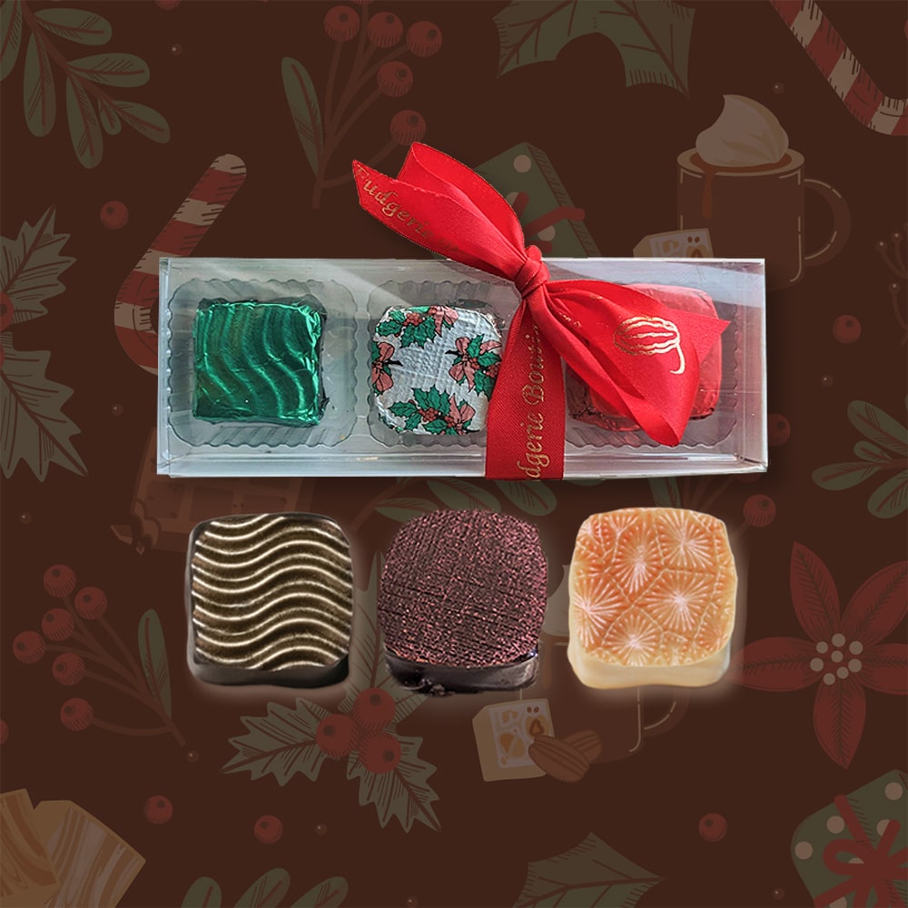 Trio de bouchées de Noël