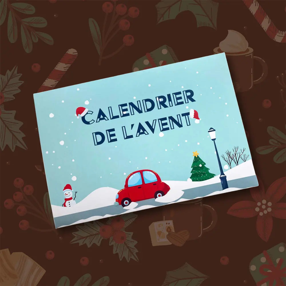 Calendrier de l'avent Route Enneigée