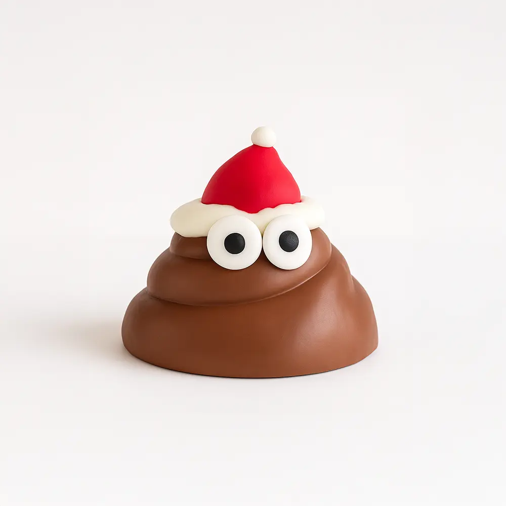 Caca joyeux de Noël au lait