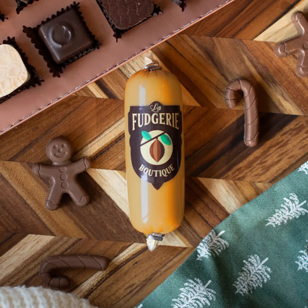 Mini-saucisson de fudge caramel fleur de sel