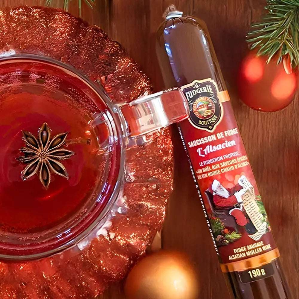 Saucisson de fudge l'Alsacien de Noël